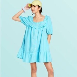 Stoney Clover Lane Blue Mini Dress